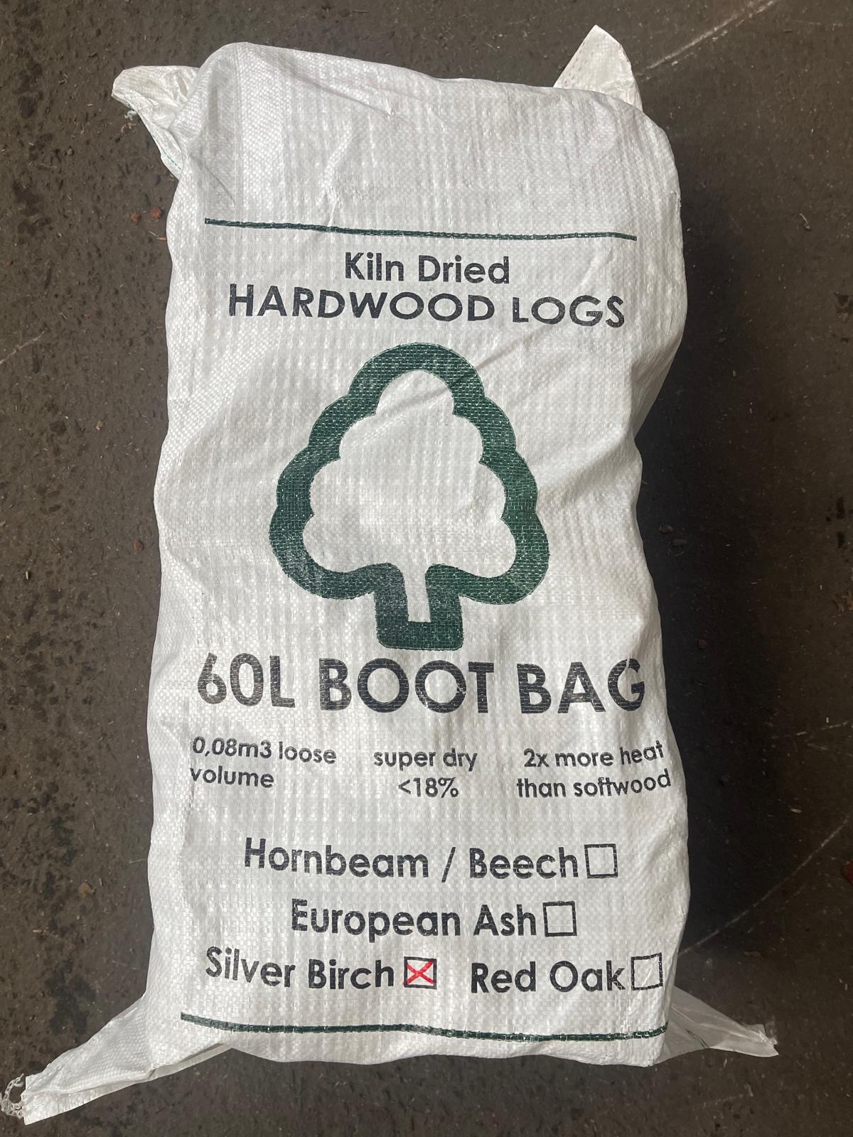 Kiln Dried Firewood & Kindling Deal (12 x 60L Logs + 12 x 2.2kg Kindling Bags)